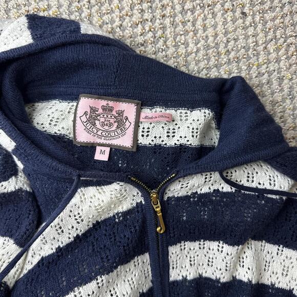 INSANE vintage y2k juicy couture striped sweater hoodie - Picture 6 of 6